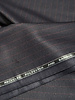 midnight blue with burgundy pine stripe - woven bamboo blend - very soft fabric and no wrinkles