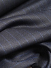 Navy blue with cobalt pine stripe - woven bamboo blend - very soft fabric and no wrinkles