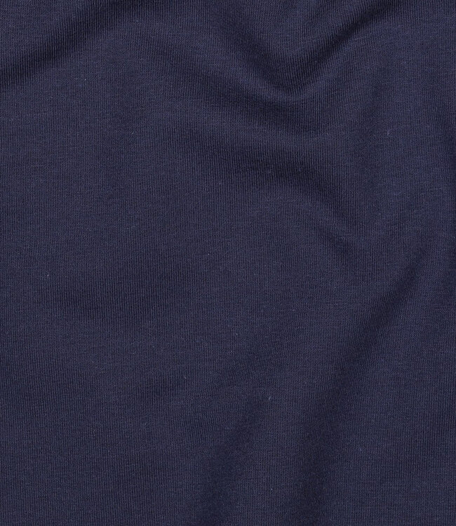 marineblauw - zachte sweaterstof GOTS