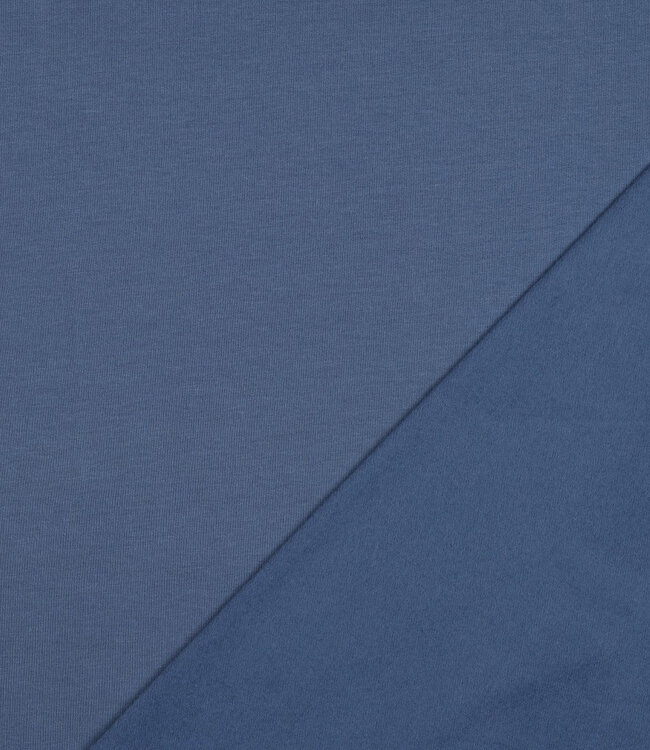 indigo blauw  - zachte sweater GOTS