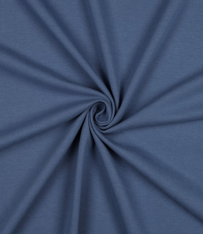 indigo blauw  - zachte sweater GOTS