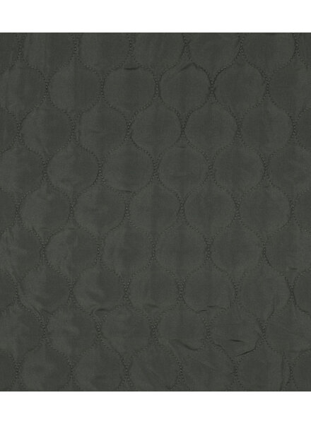 dark green - waves - quilted fabric - double face