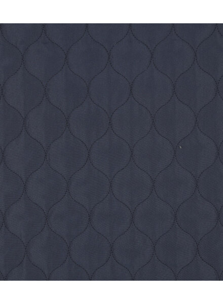 marineblauw - waves - gematelasseerde stof - double face