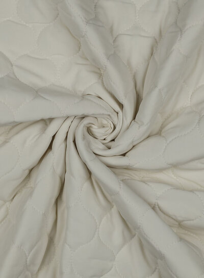 off-white - waves - quilted fabric - double face