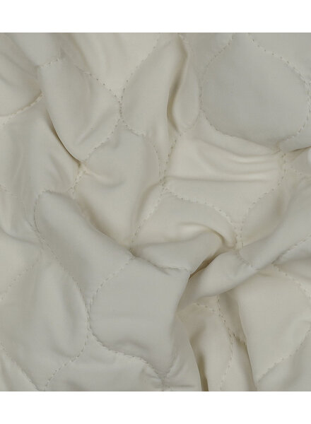 gebroken wit - waves - gematelasseerde stof - double face