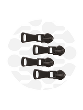 ZipperZoo Zipper Puller #5 - All-Round - Electro Black - Pack of 4