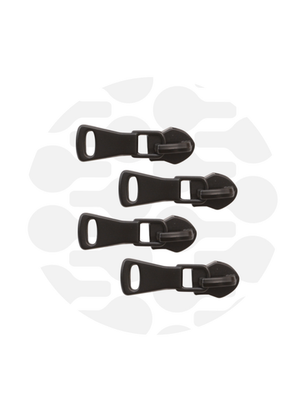 ZipperZoo Zipper Puller #5 - All-Round - Electro Black - Pack of 4