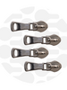 ZipperZoo Zipper Puller #5 - All-round - Gun Metal - Pack of 4