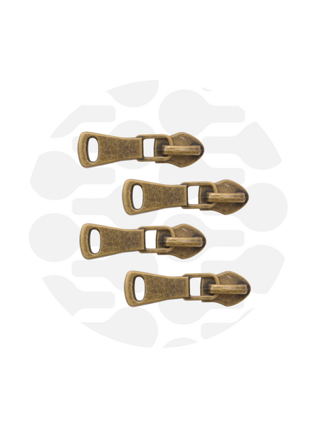 ZipperZoo Zipper Puller #5 - All-Round - Bronze - Pack of 4