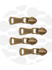 ZipperZoo Zipper Puller #5 - All-Round - Bronze - Pack of 4