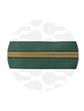 ZipperZoo Vintage green - spiraalrits 1 meter  #5 warm gold