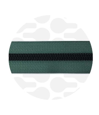 ZipperZoo Vintage green - spiraalrits 1 meter  #5 zwart