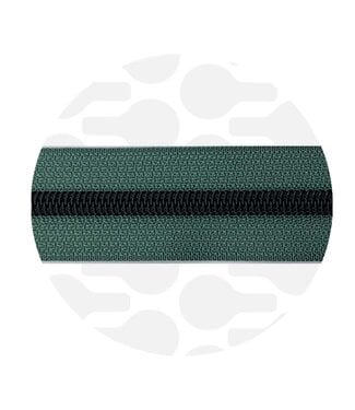 ZipperZoo Vintage green - spiral zipper 1 meter #5 black