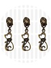 ZipperZoo Zipper puller #5 - cat - bronze packed per 3