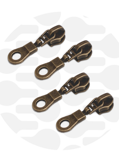 ZipperZoo Zipper puller #5 - donut - bronze packed per 4