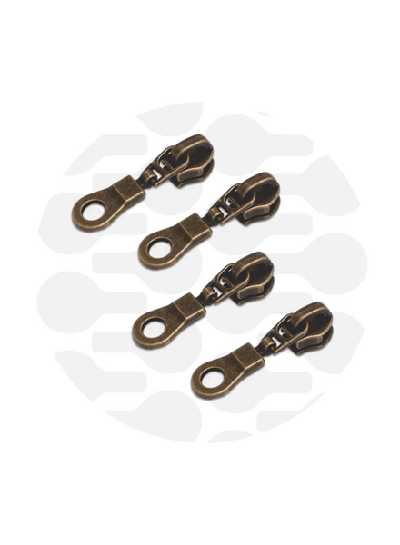 ZipperZoo Zipper puller #5 - donut - bronze packed per 4