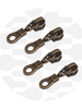 ZipperZoo Zipper puller #5 - donut - bronze packed per 4