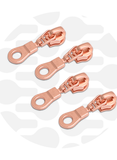 ZipperZoo zipper pull #5 - donut - rose gold packed per 4
