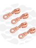 ZipperZoo zipper pull #5 - donut - rose gold packed per 4