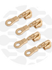 ZipperZoo zipper pull #5 - donut - warm gold packed per 4