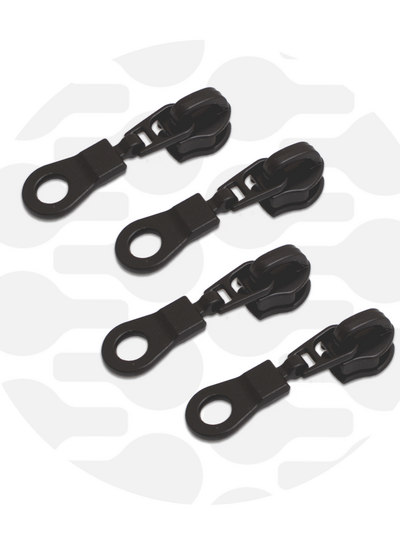 ZipperZoo ritstrekker #5 - donut - electro black verpakt per 4