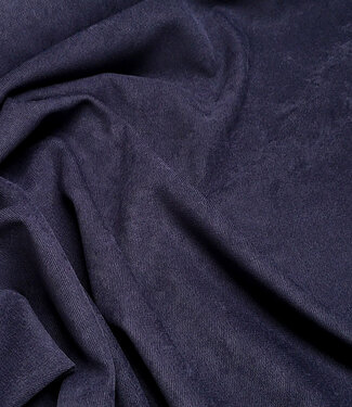 A la Ville marineblauw - prachtige velours met  twill binding