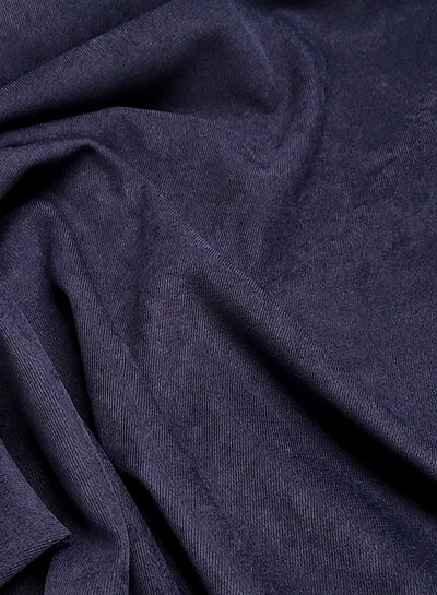A la Ville navy blue - beautiful velvet with twill binding