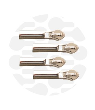 ZipperZoo Zipper Puller #5 - Classic - nickel packed per 3