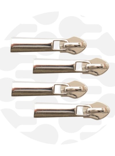 ZipperZoo Zipper Puller #5 - Classic - nickel packed per 3