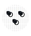 ZipperZoo Zipper puller #5 - ring - Electro black packed per 3