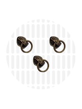 ZipperZoo Ritstrekker #5 - ring 10mm - brons verpakt per 3