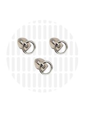 ZipperZoo ritstrekker #5 - ring 10mm - nikkel verpakt per 3