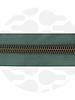 ZipperZoo Vintage green - spiral zipper 1 meter #5 bronze