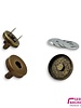 ZipperZoo flat magnetic clasp bronze 2 pieces