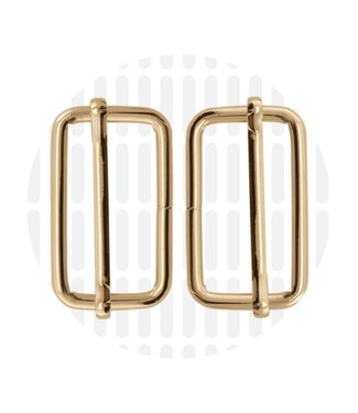ZipperZoo schuifgesp basic 38 mm - goud - verpakt per 2