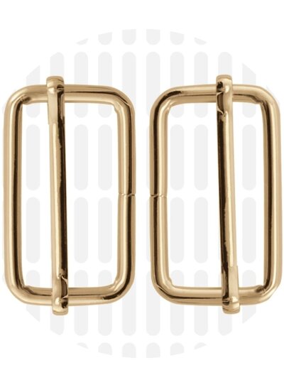 ZipperZoo schuifgesp basic 38 mm - goud - verpakt per 2