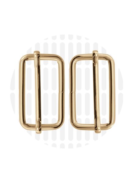 ZipperZoo schuifgesp basic 38 mm - goud - verpakt per 2