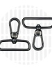 ZipperZoo carabiner premium - 32 mm - gun metal - 2-pack