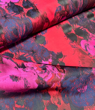 Roses red - woven jacquard
