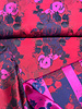 Roses rood - geweven jacquard