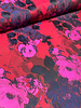 Roses red - woven jacquard