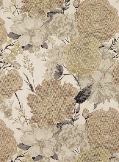 rose garden - champagne - beautiful woven jacquard