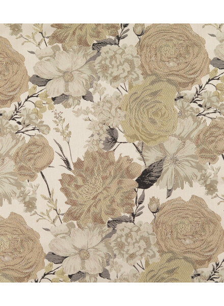 rose garden - champagne - prachtige geweven jacquard