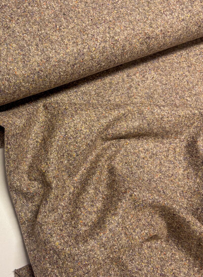 A la Ville Tweed pinkish brown - beautiful wool blend for trousers, among other things