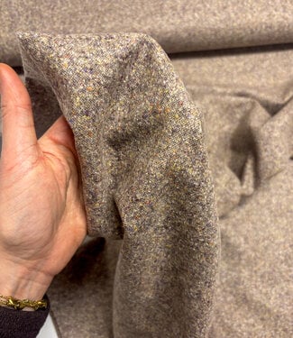 A la Ville Tweed pinkish brown - beautiful wool blend for trousers, among other things