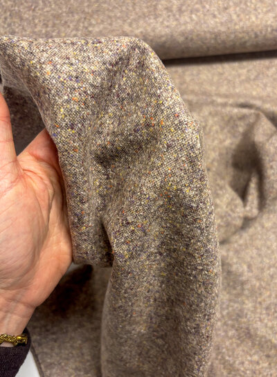 A la Ville Tweed pinkish brown - beautiful wool blend for trousers, among other things