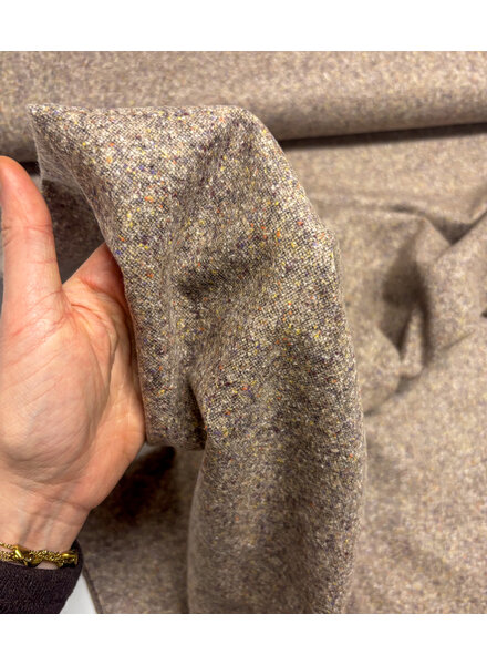 A la Ville Tweed pinkish brown - beautiful wool blend for trousers, among other things