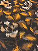 roest blurred flowers - geweven jacquard