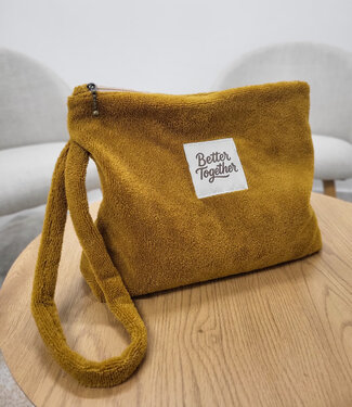 Madeline Lien Pouch - pakket voor 2 tasjes - donker havanna
