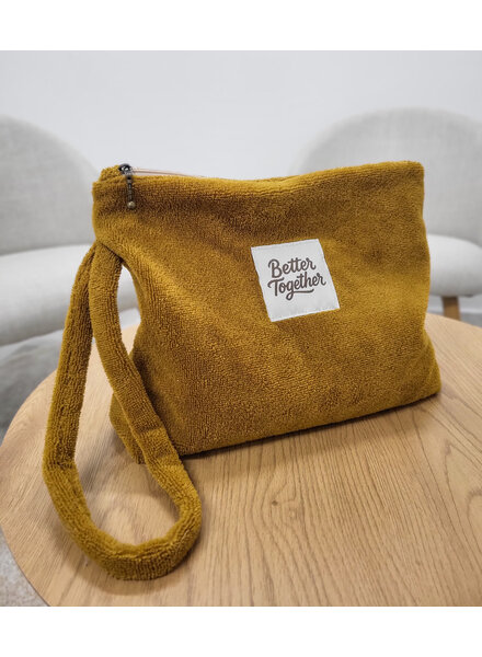 Madeline Lien Pouch - pakket voor 2 tasjes - donker havanna